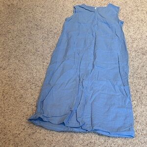Sleeveless Blue Maxi Dress